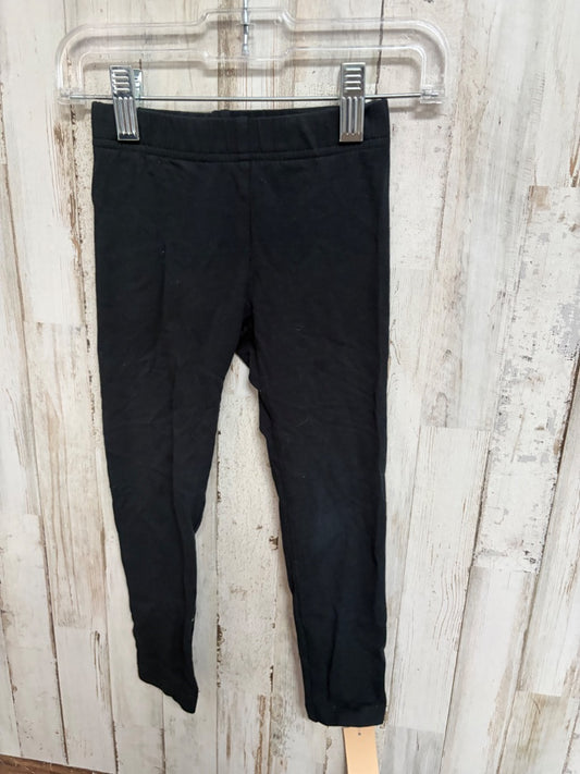 BLACK SIMPLE JOYS COTTON LEGGINGS, GIRL 5T