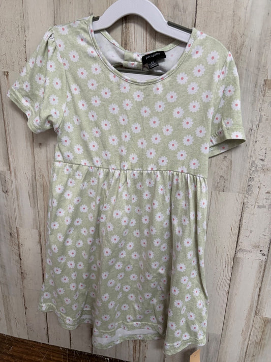 GREEN PICAPINO SOFT DAISY DRESS, GIRL 6X
