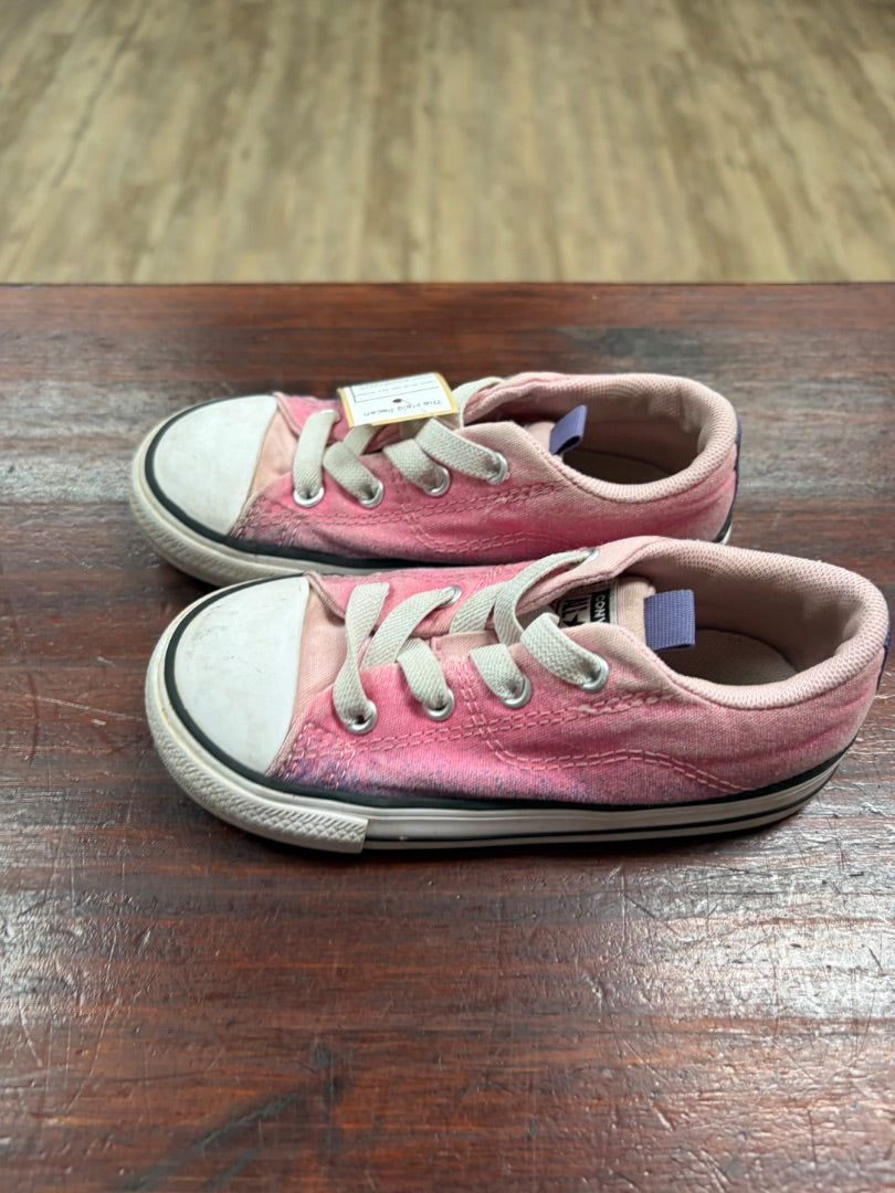 PINK/PURPLE CONVERSE FADE SLIP ON ALL STARS, SHOES 9