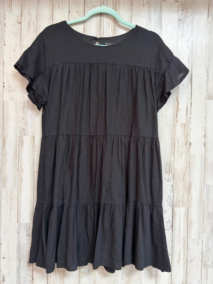 BLACK VERY J TIER DRESS, LADIES M