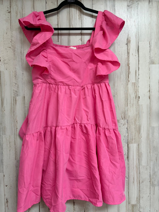 PINK ENTRO TIER DRESS, LADIES L