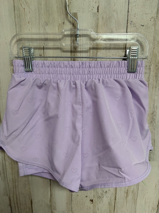 LILAC YOGALICIOUS HEART DRY FIT SHORTS, GIRL 7/8