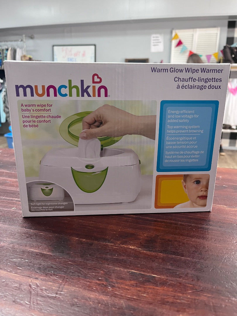 GREEN MUNCHKIN NEW WIPE WARMER, BABY GEAR
