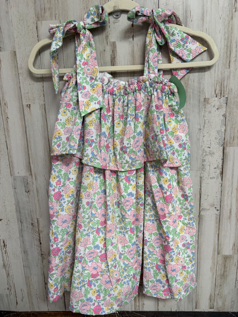 PINK CECIL & LOU FLORAL TIER DRESS, GIRL 8