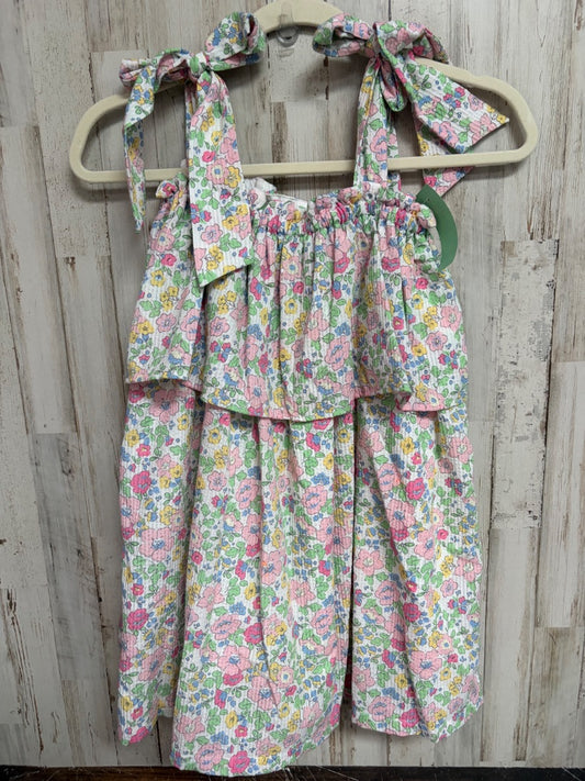 PINK CECIL & LOU FLORAL TIER DRESS, GIRL 8