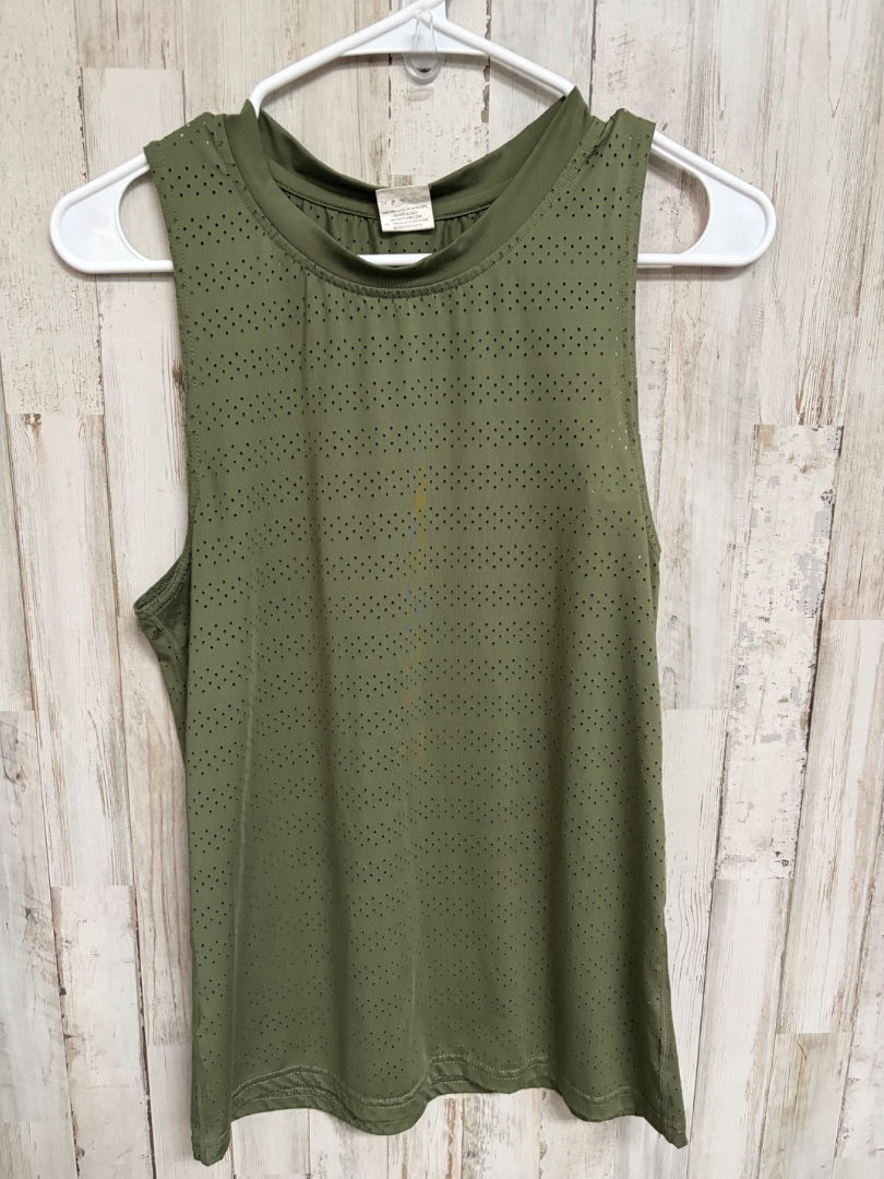 OLIVE ZYIA DOT HOLE DRY FIT TANK, LADIES XS