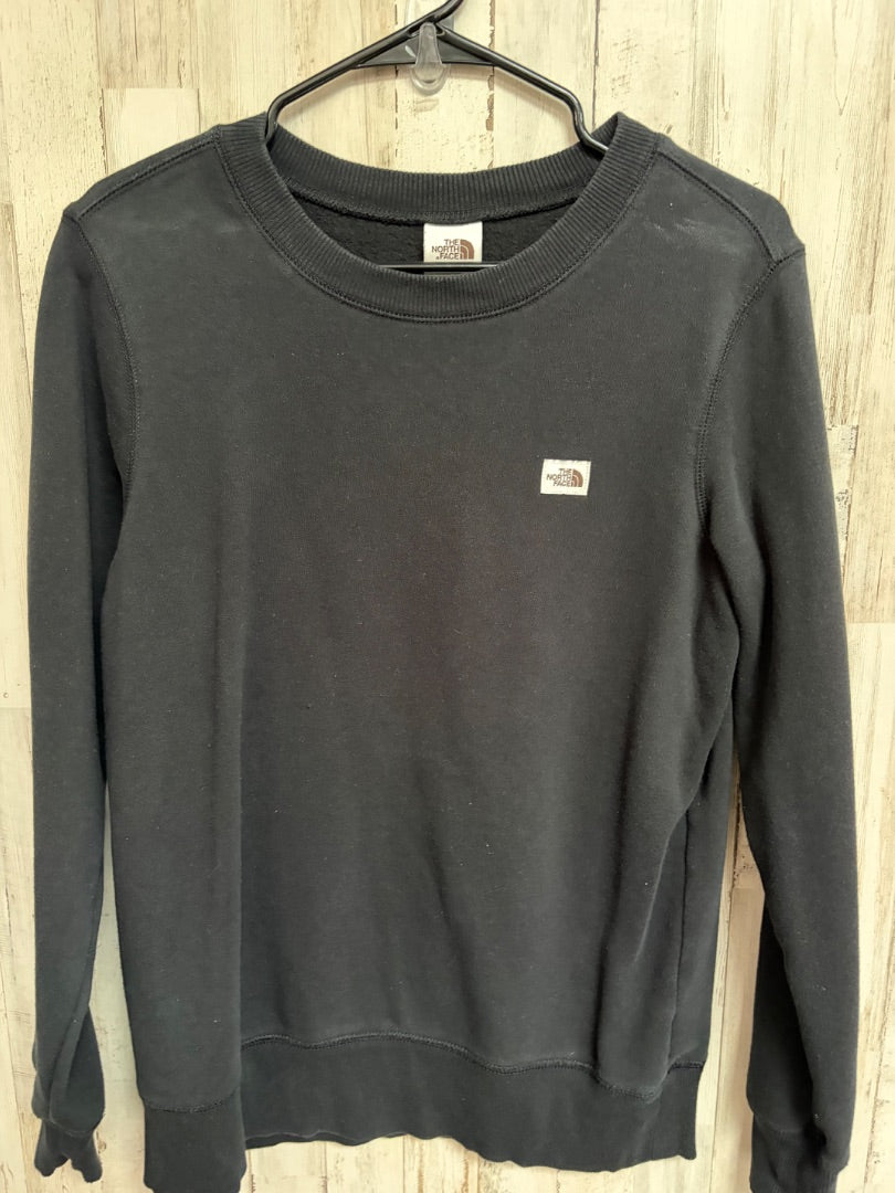 BLACK THE NORTH FACE LOGO CREW NECK, LADIES S