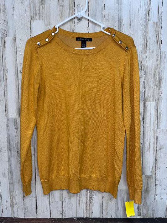 MUSTARD A LOVE STORY BUTTON KNIT TOP, LADIES M