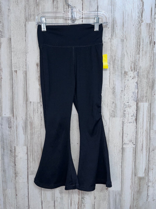 BLACK  YOGA FLARES, GIRL 4T