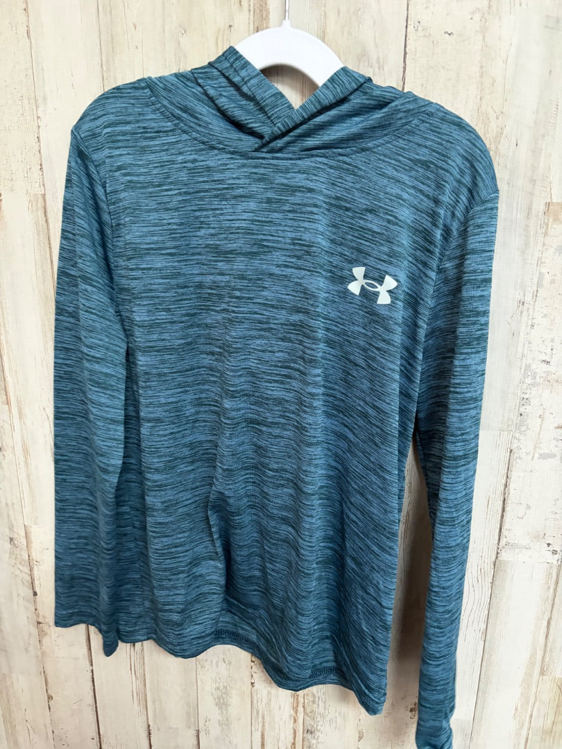 BLUE UNDER ARMOUR DRY FIT LIGHTWEIGHT HOODIE, BOY 8