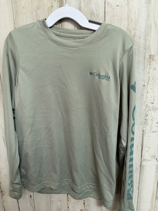 OLIVE COLUMBIA LOGO DRY FIT LONG SLEEVE, BOY 8