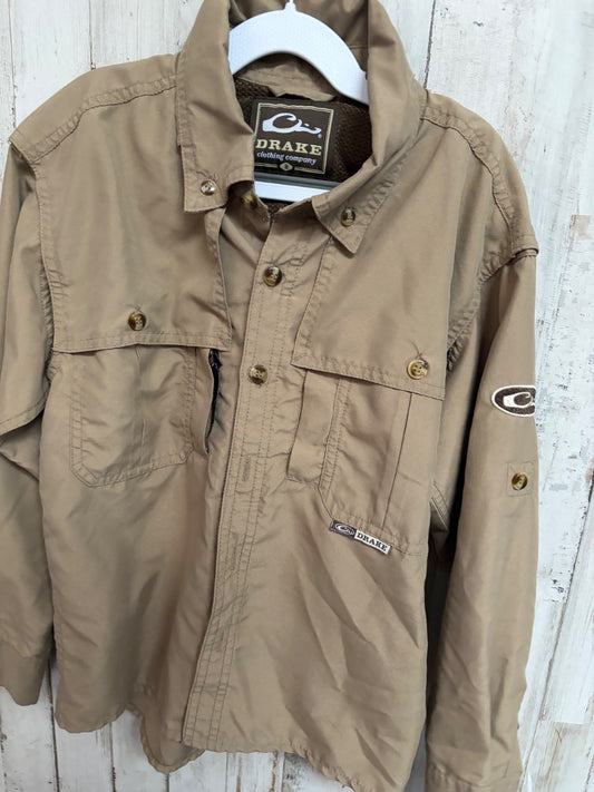 BROWN DRAKE POCKET BUTTON UP, BOY 8