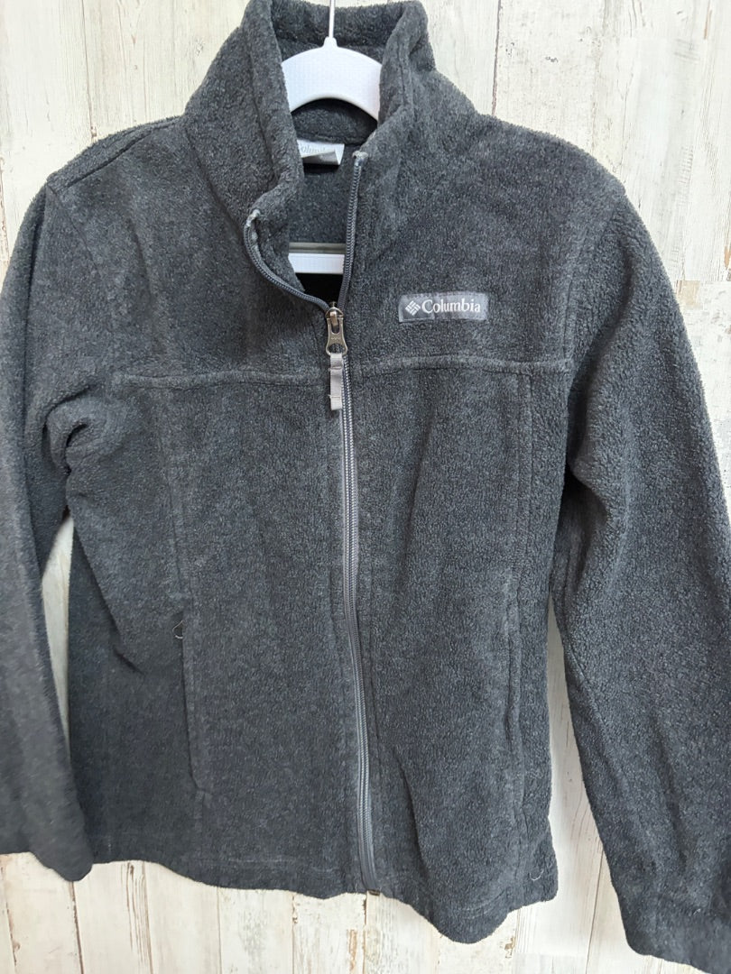 GREY COLUMBIA FLEECE ZIP JACKET, BOY 8