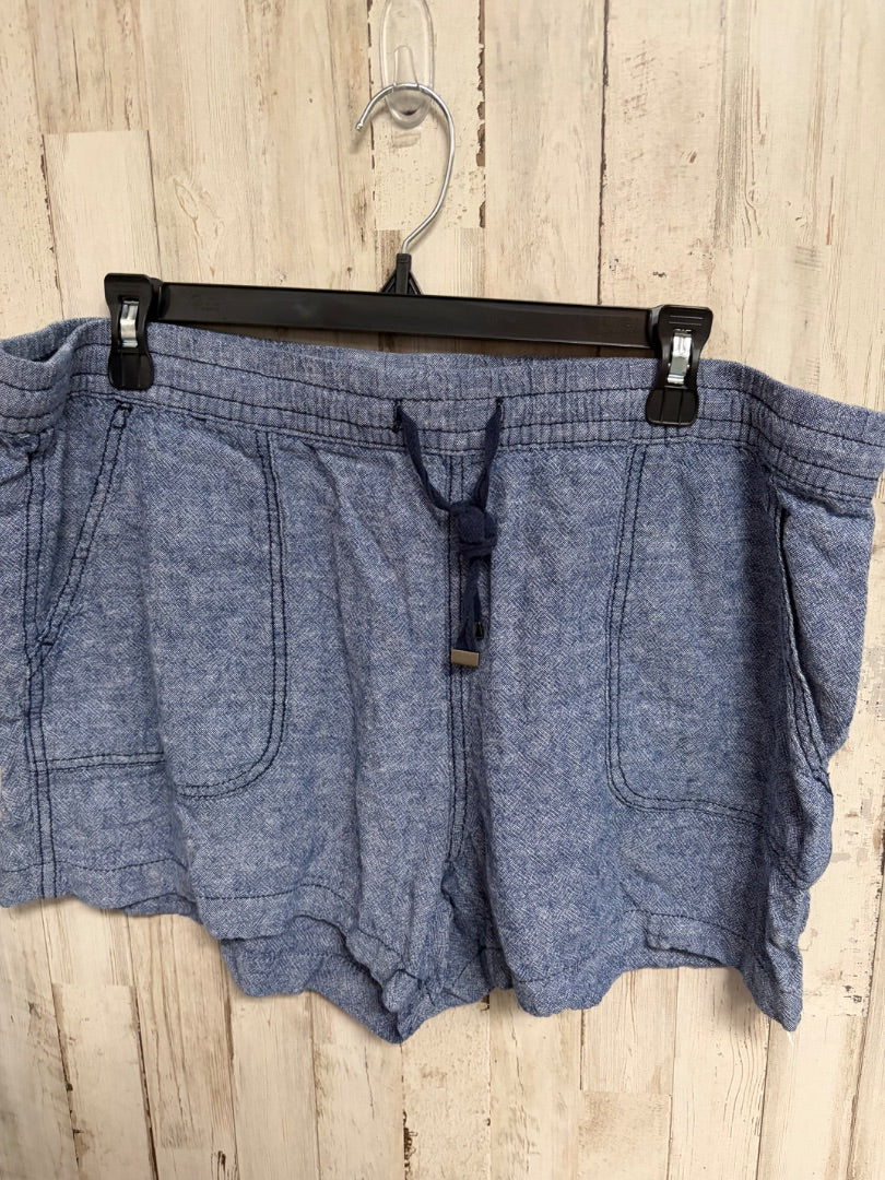 BLUE TIME & TRU CHAMBRAY SHORTS, LADIES XL