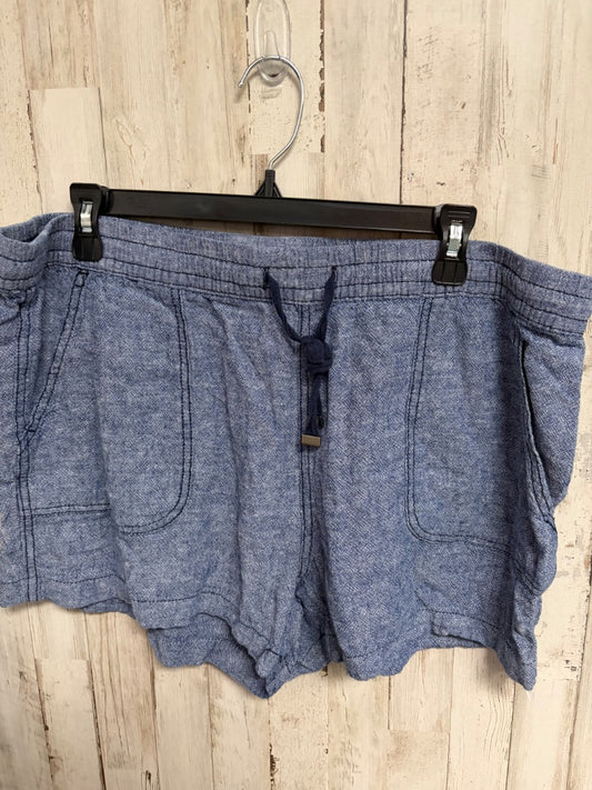 BLUE TIME & TRU CHAMBRAY SHORTS, LADIES XL