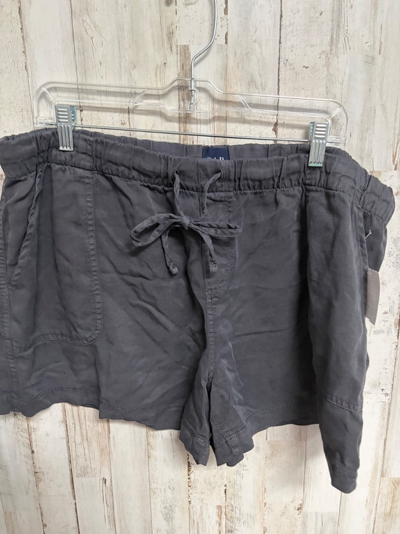 CHARCOAL GAP SOFT LINEN SHORTS, LADIES XL