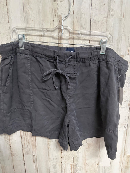 CHARCOAL GAP SOFT LINEN SHORTS, LADIES XL