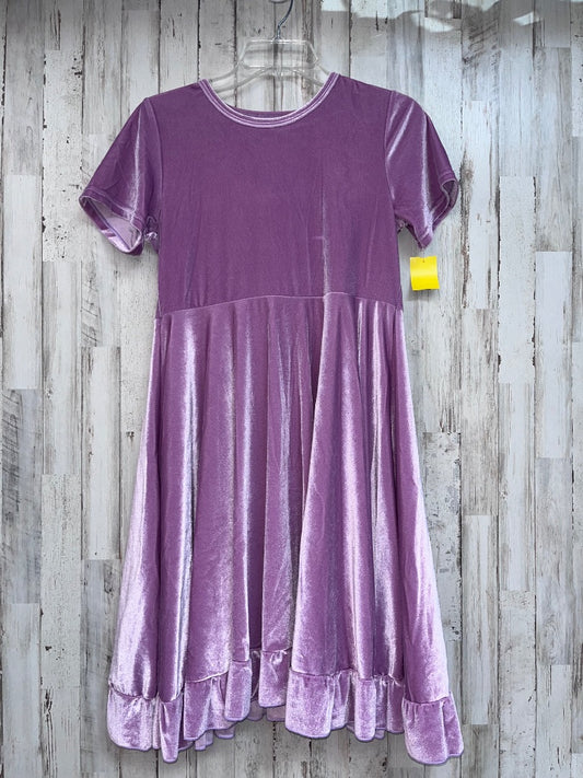 LIGHT PURPLE SHEIN VELVET MAXI, GIRL 10/12