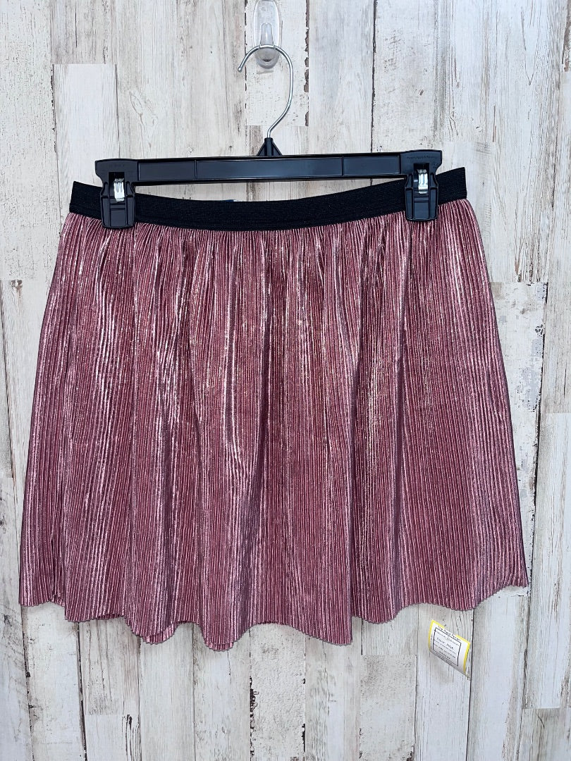 PINK WONDER NATION METALLIC PLEATED SKORT, GIRL 10/12 PLUS