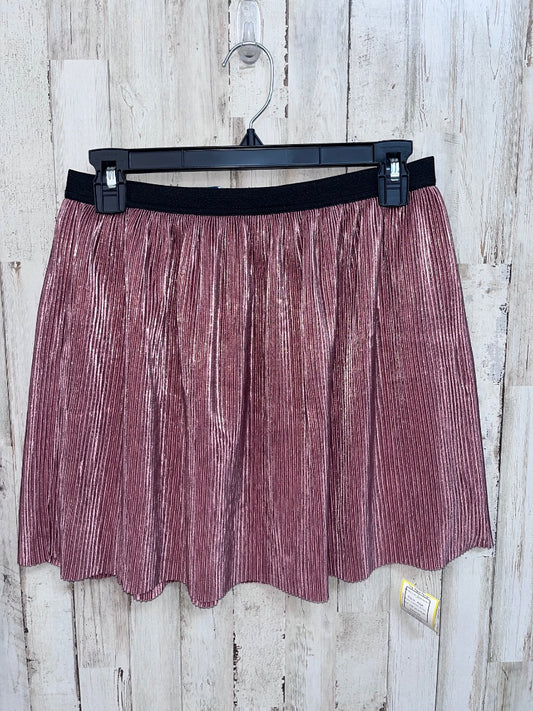 PINK WONDER NATION METALLIC PLEATED SKORT, GIRL 10/12 PLUS