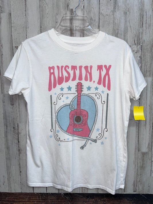 OFF WHITE SO AUSTIN TX TEE, GIRL 14/16