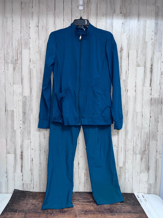 TEAL  2PC PERFORMANCE SCRUB SET (JACKET AND PANTS), LADIES S