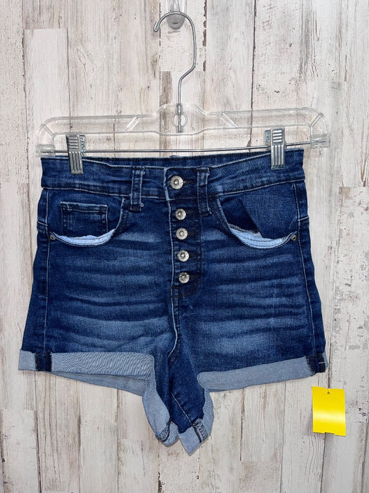 DARK DENIM ARIZONA 5/29 BUTTON FLY SHORTS, LADIES S