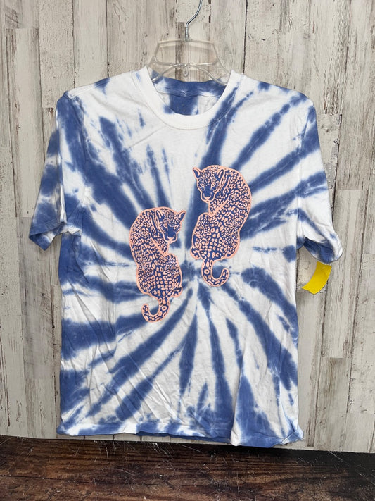 BLUE IVORY ELLA CHEETAH BLEACHED TEE, LADIES S