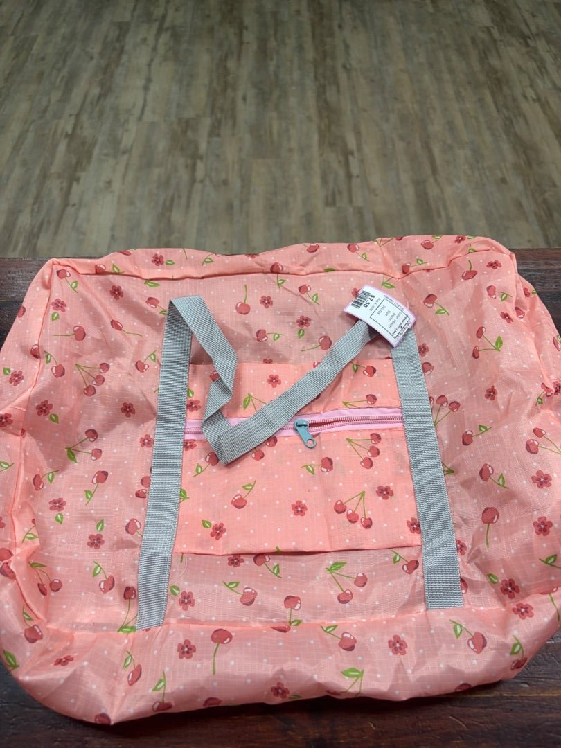 PEACH  CHERRY DUFFLE BAG