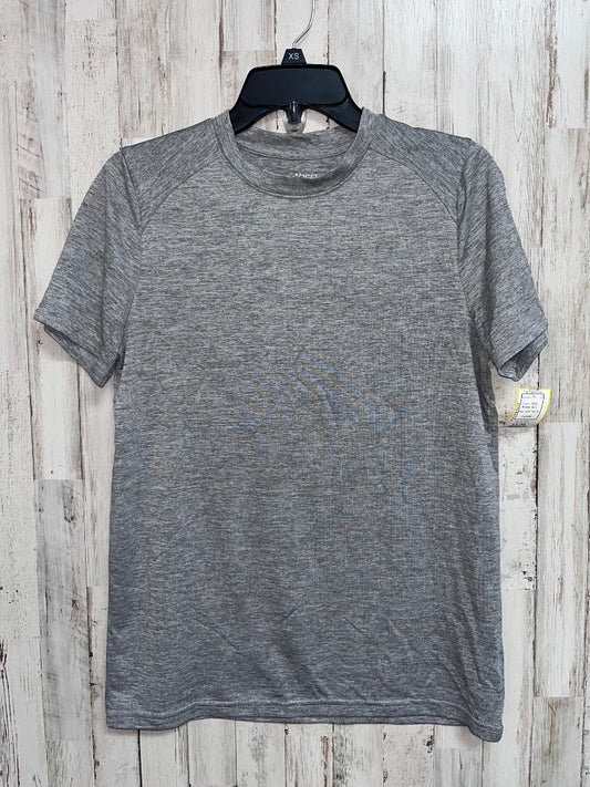 GREY BCG HEATHERED DRY FIT TEE, BOY 18/20