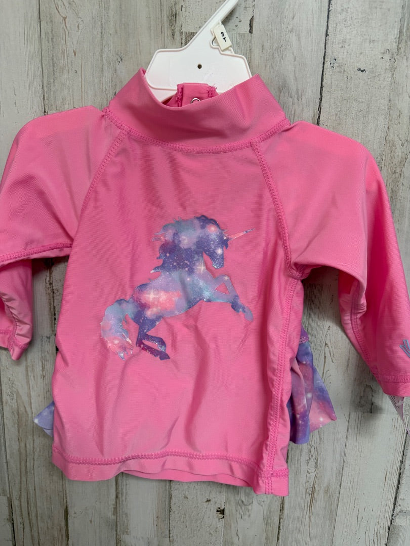 PINK UV SKINZ UNICORN 2PC SWIM, GIRLS 12/18M