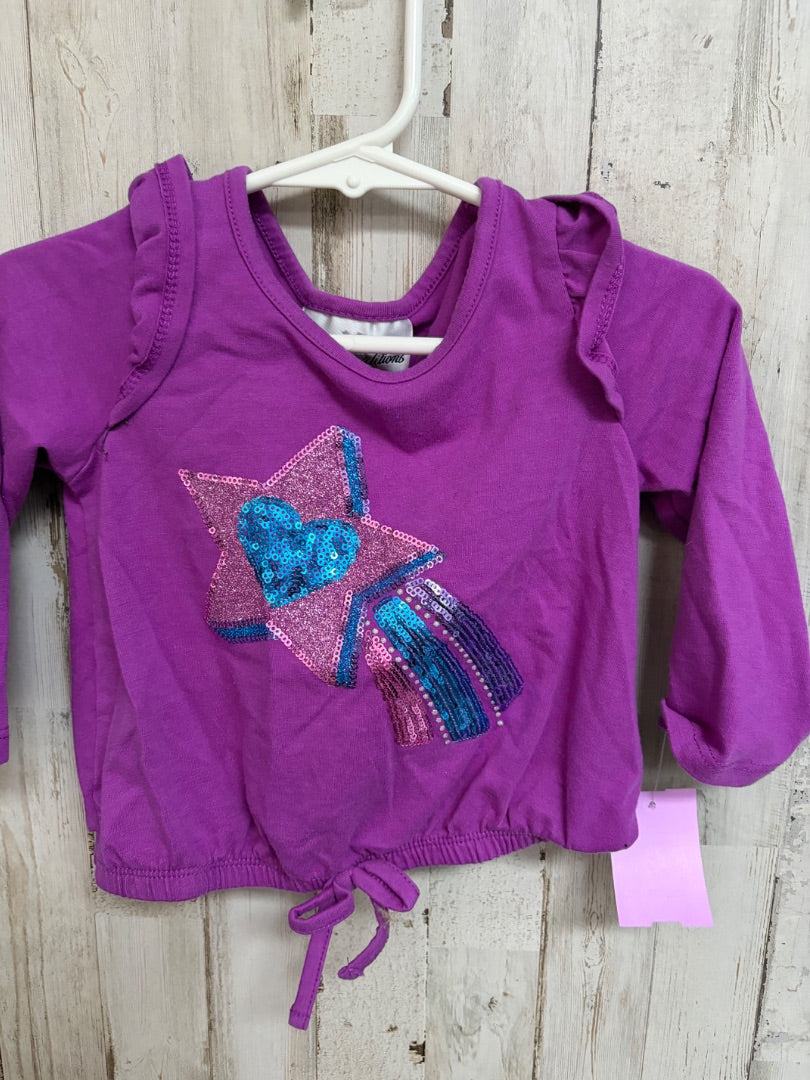 PURPLE RARE EDITIONS SHOOTING STAR TOP, GIRLS 2T