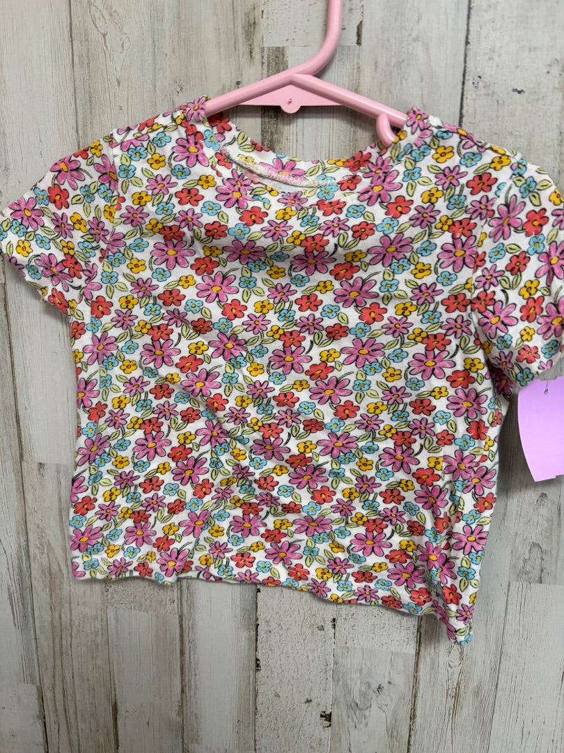 PINK OLD NAVY FLORAL TEE, GIRLS 2T