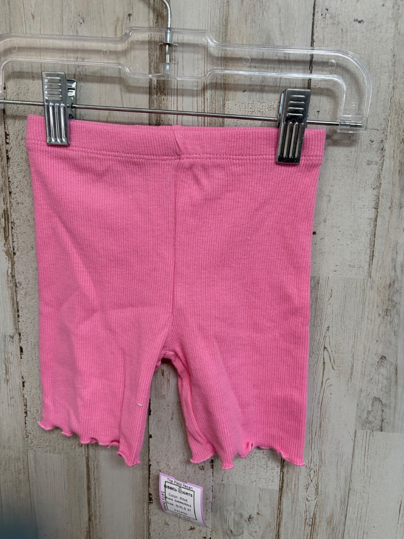 PINK GARANIMALS RIBBED SHORTS, GIRLS 3T