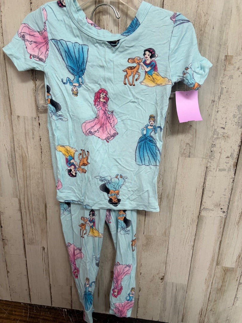 BLUE DISNEY SOFT PRINCESS 2PC PJ SET, GIRLS 3T