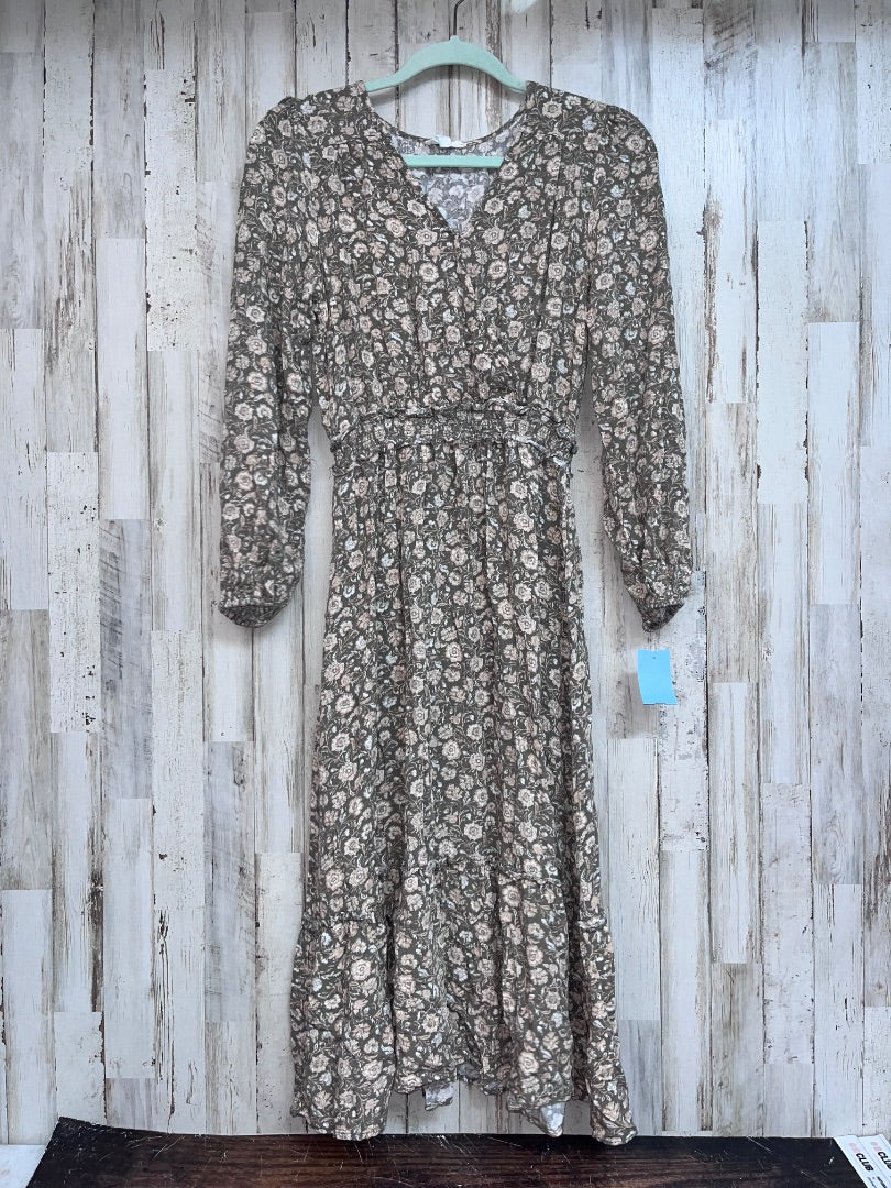 GREEN BLU PEPPER FLORAL TIER DRESS, LADIES M