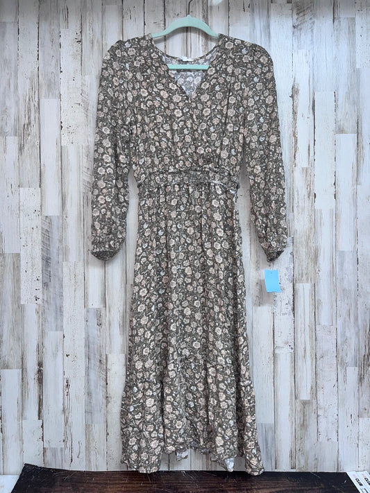 GREEN BLU PEPPER FLORAL TIER DRESS, LADIES M
