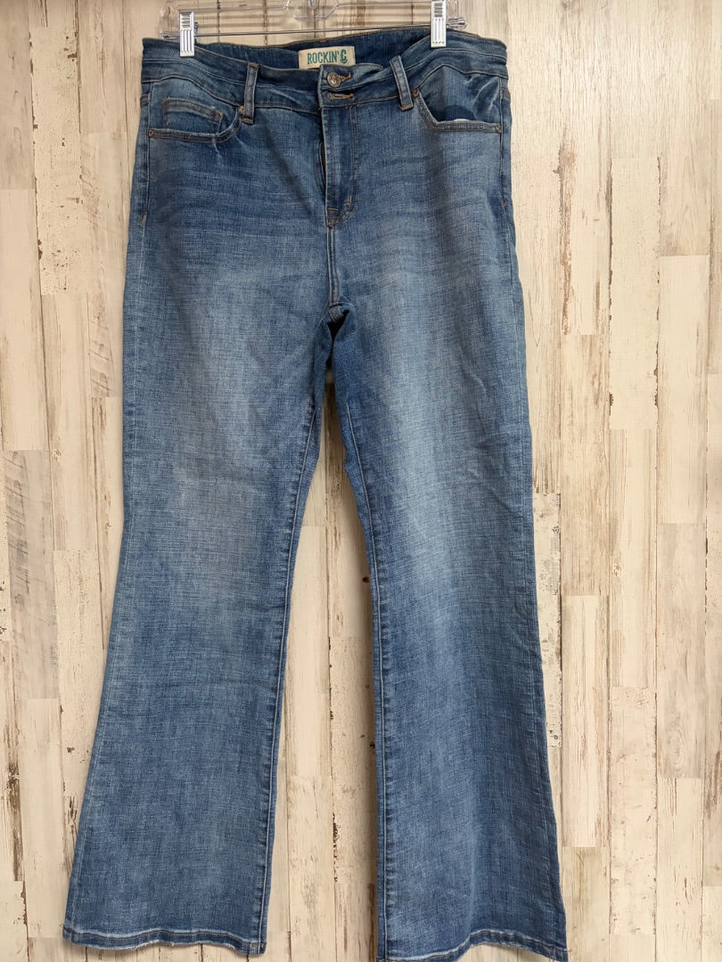 DENIM ROCKIN C SZ32 JEANS, LADIES XL