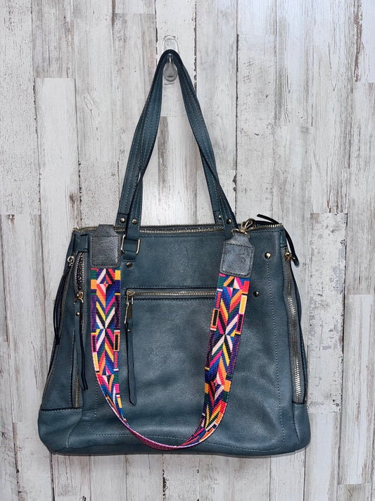 DARK GREY  AZTEC STRAP TOTE