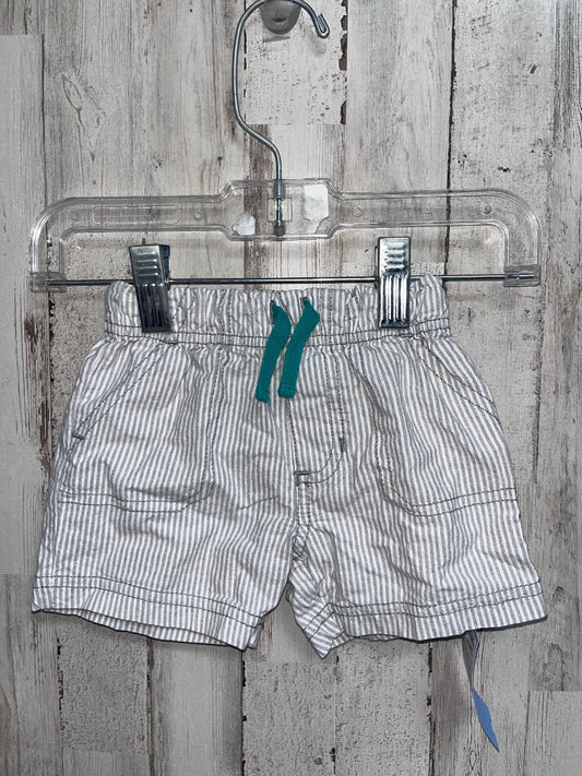 GREY CHILD OF MINE STRIPE SHORTS, BOY 12M
