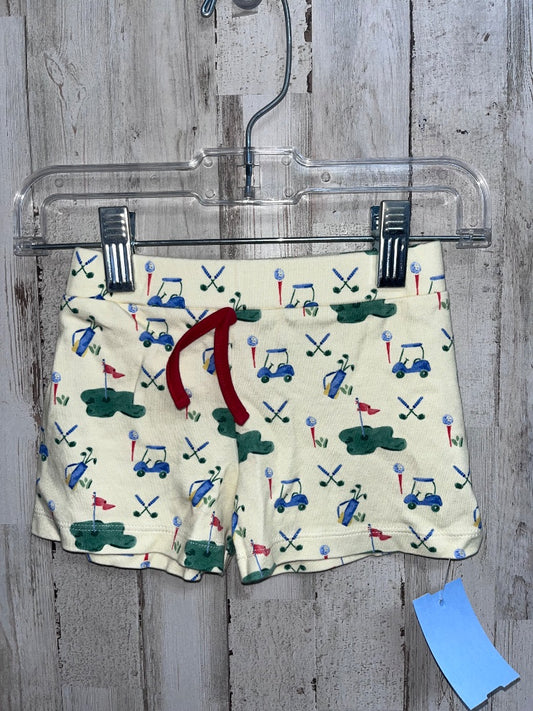 YELLOW THE PROPER PEONY GOLF COURSE SHORTS, BOY 18M