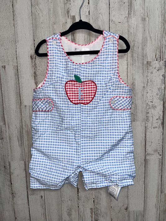 BLUE CECIL & LOU APPLE "E" MONO ROMPER, BOY 2T