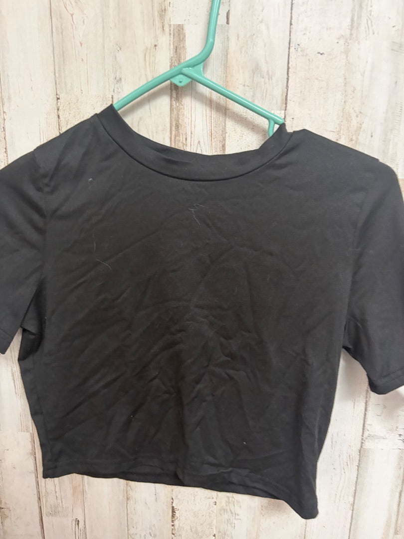 BLACK SHEIN CROPPED TEE, LADIES S