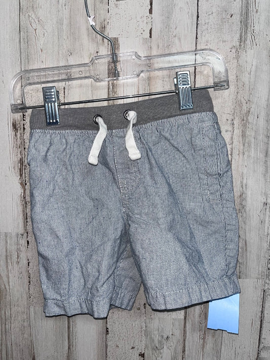 WHITE/BLUE CAT & JACK STRIPE SHORTS, BOY 3T