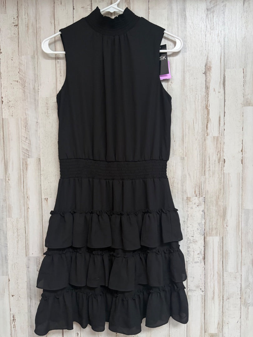 BLACK MSK TIER DRESS, LADIES S