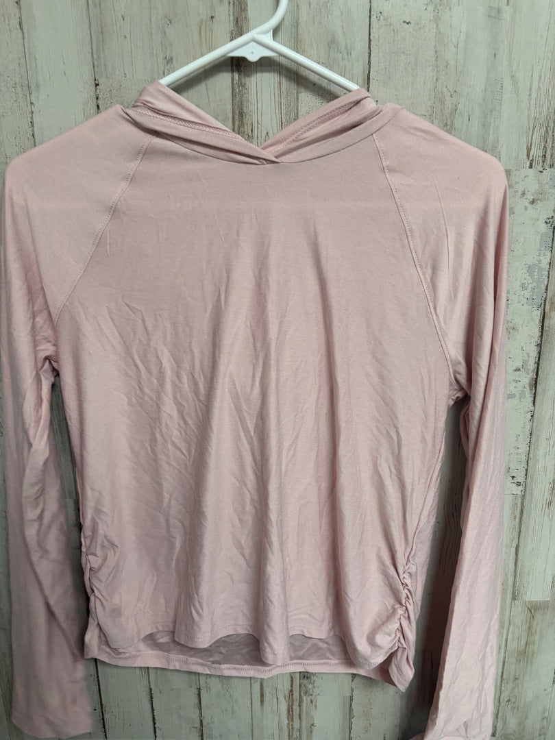 PINK OLD NAVY HOODED ATHLETIC TOP, GIRLS 18