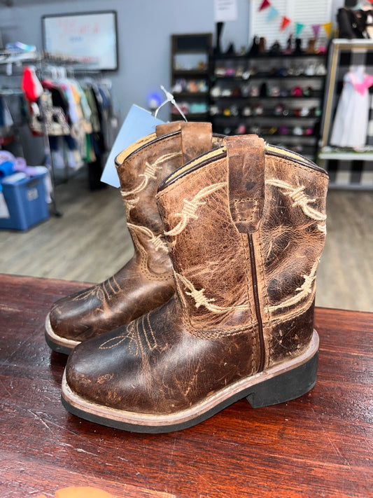 BROWN SMOKY MOUNTAIN BOOTS LEATHER COWGIRL BOOTS, SHOES 6