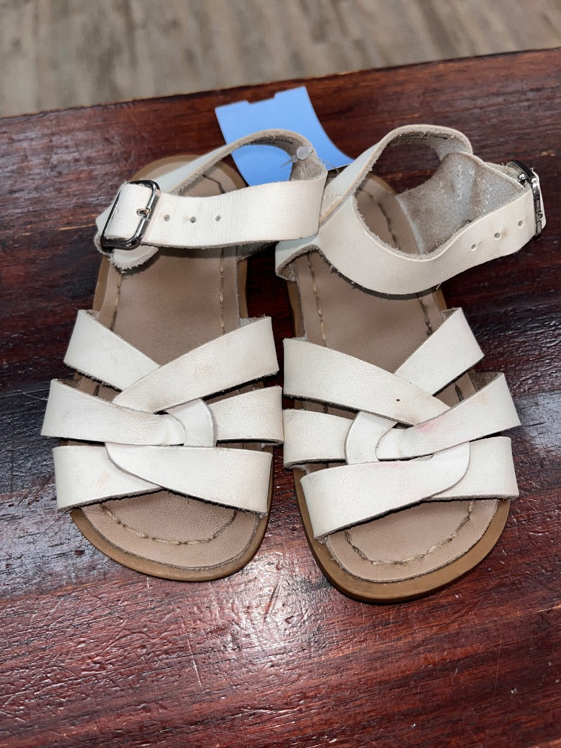 WHITE WEESTEP STRAP SANDALS, SHOES 6