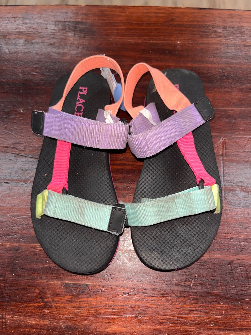 BRIGHT CHILDRENS PLACE NEON STRAP VELCRO SANDALS, SHOES 13
