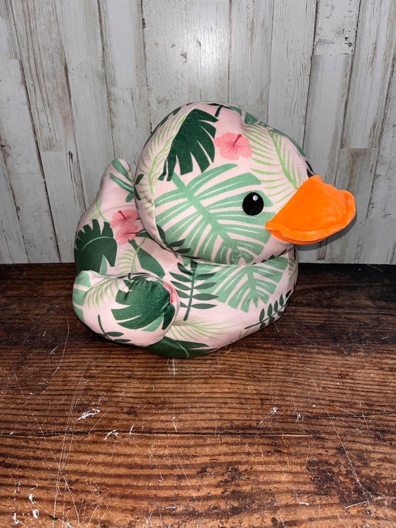 PINK  HAWAIIAN DUCK STUFFIE
